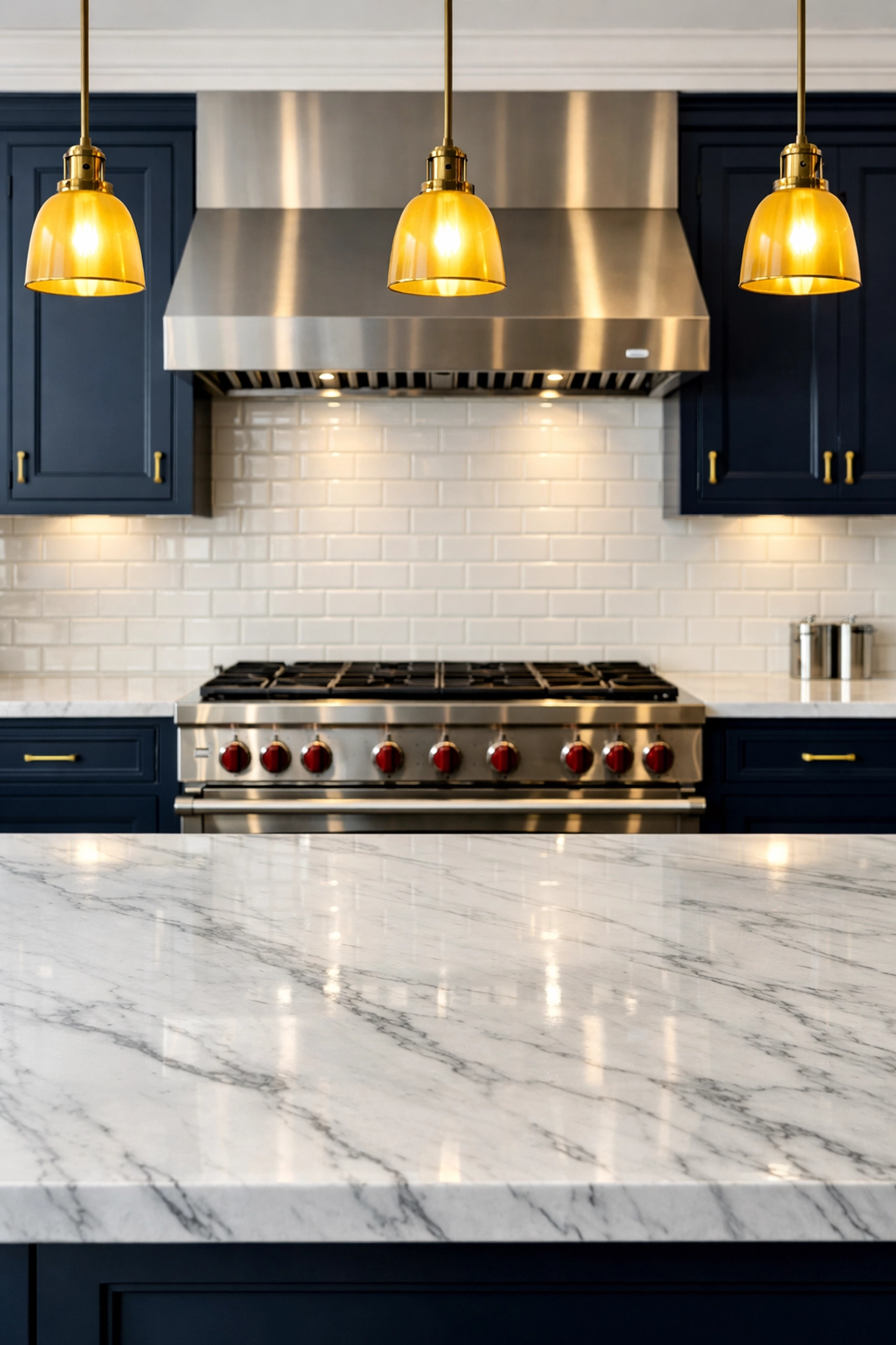 Professional deep cleaning services for a luxury kitchen in a Boston home with marble countertops.