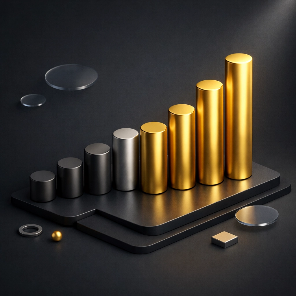 Abstract data visualization pillars representing successful Amazon account management services and performance KPIs.