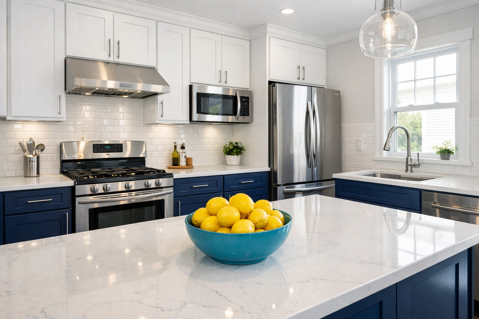 Gleaming kitchen in a Worcester home after a deep cleaning session by professional maid services Worcester.