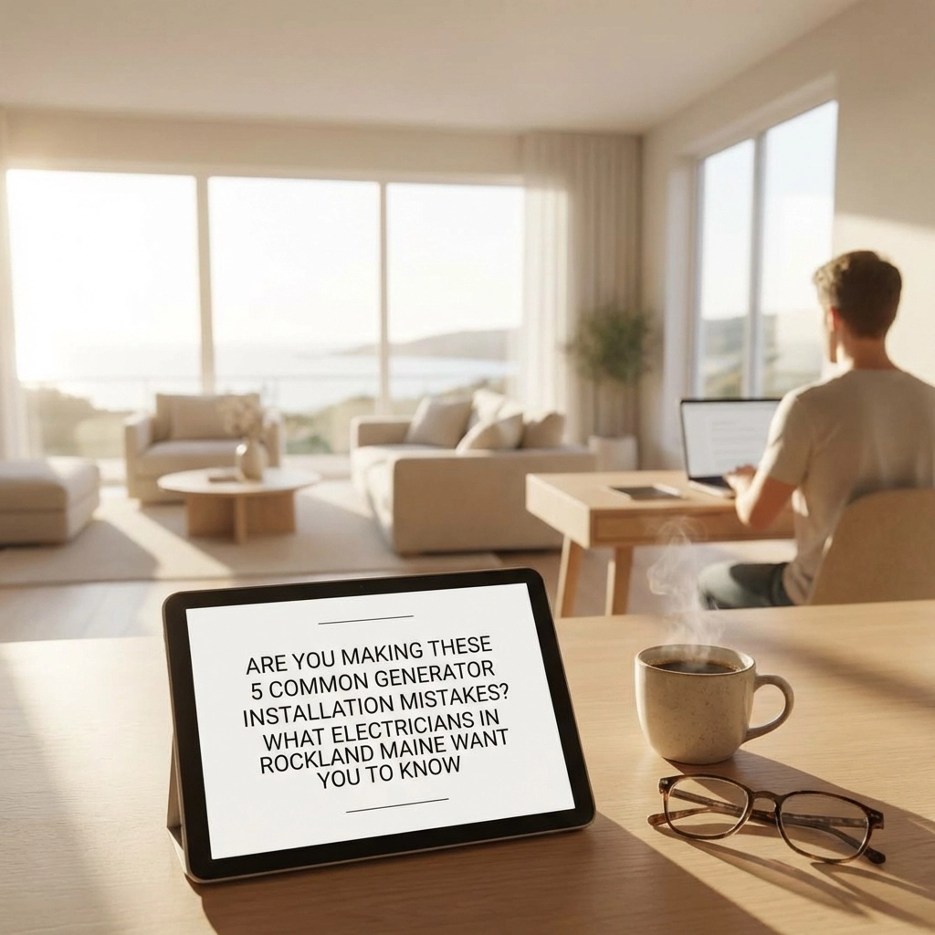 [HERO] Are You Making These 5 Common Generator Installation Mistakes? What Electricians in Rockland Maine Want You to Know