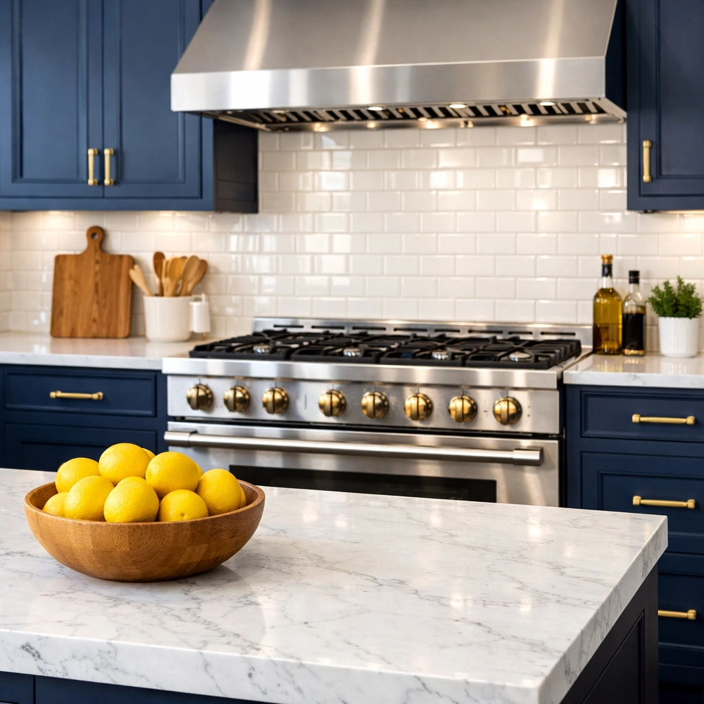 Spotless luxury kitchen featuring eco-friendly deep cleaning in Sharon for a healthy home.