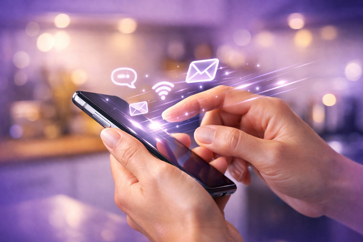 Close-up of hands on a smartphone getting a fast e-transfer payday loan in Canada in under 30 minutes.