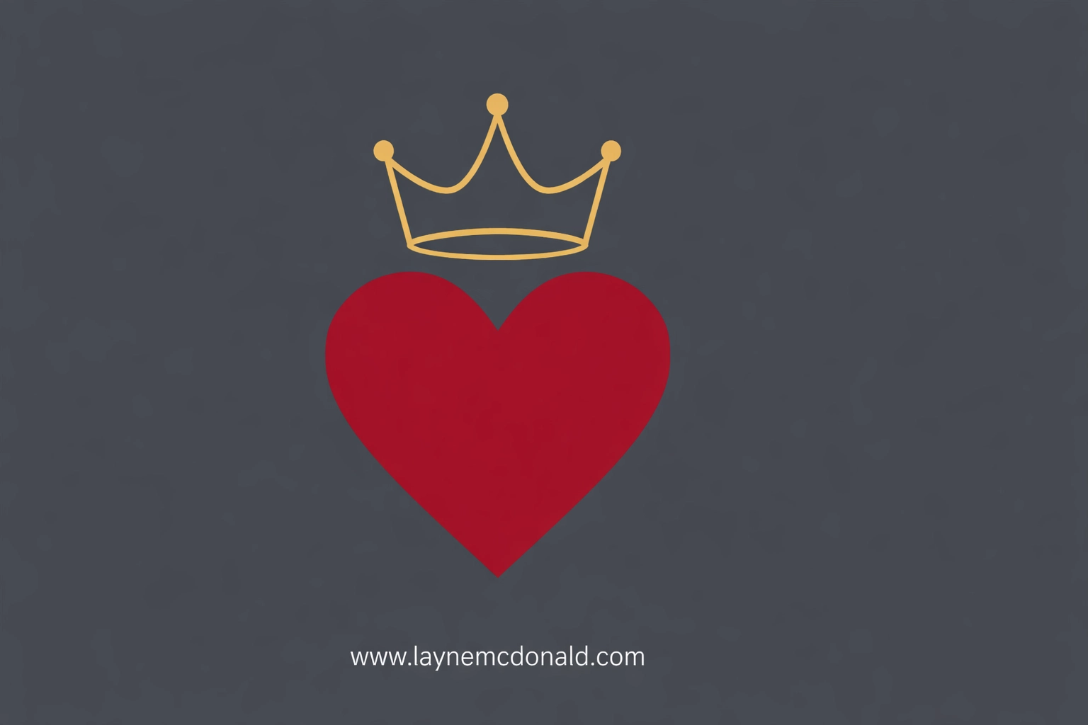 A golden crown above a red heart, symbolizing identity in Christ and being a priceless child of God.