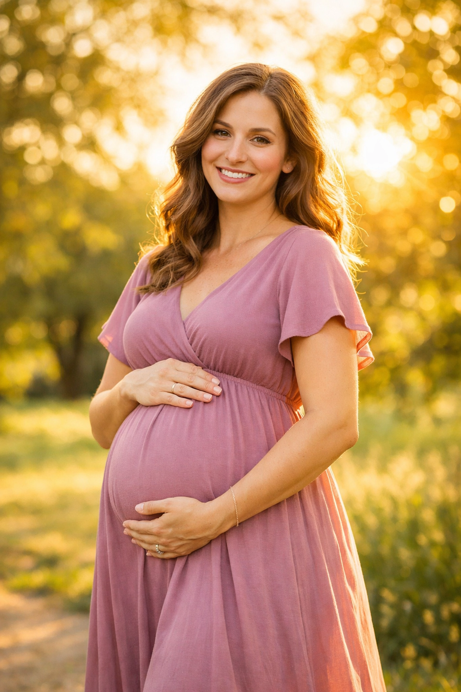 Pregnant surrogate after receiving Colorado clinic medical approval