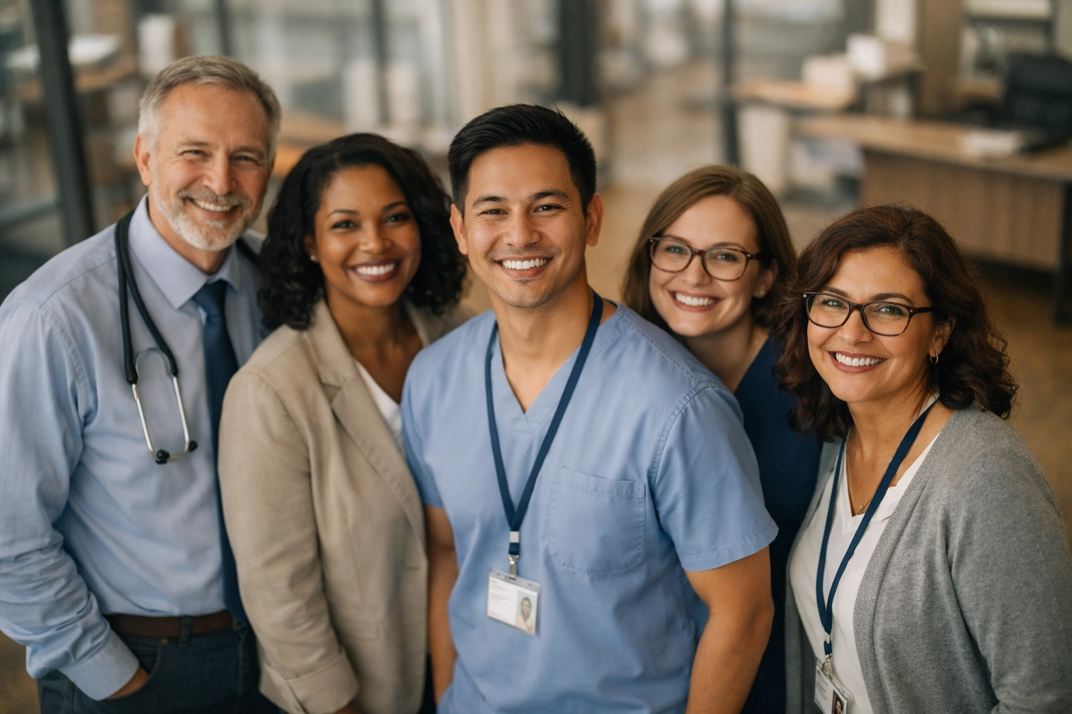 Why Hiring 'The Best' Might Be the Biggest Mistake for Your Practice Diverse healthcare team in medical office emphasizing cultural fit over credentials