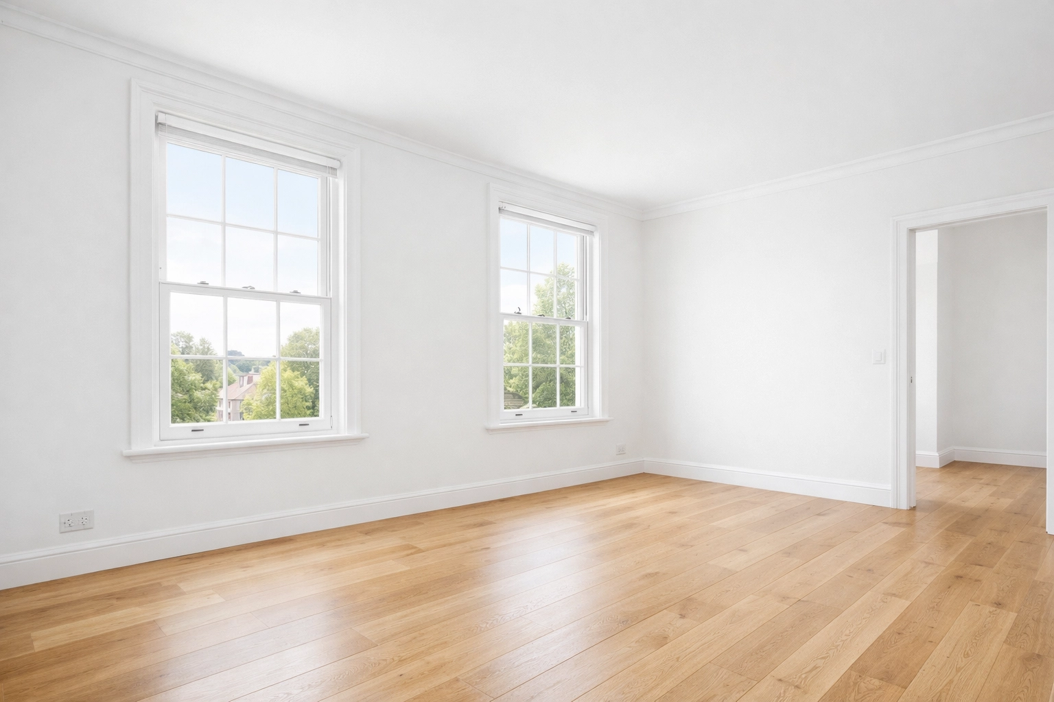 Empty Wimbledon apartment interior ready for professional end of tenancy cleaning service