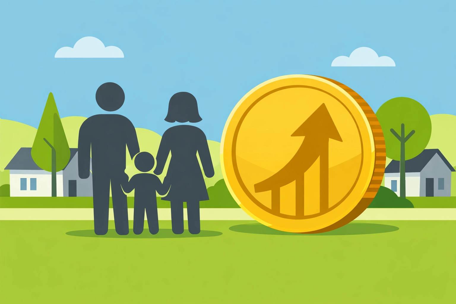 Family illustration for tax planning regarding child credits and EITC during tax preparation in New Haven.