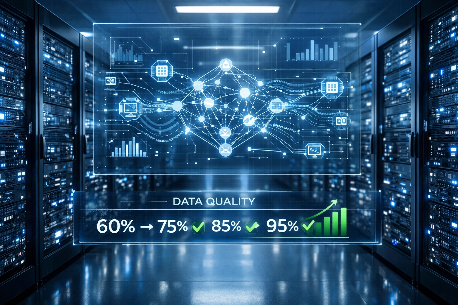 Data quality improvement from 60% to 95% for ServiceNow Agentic AI readiness and Now Assist implementation