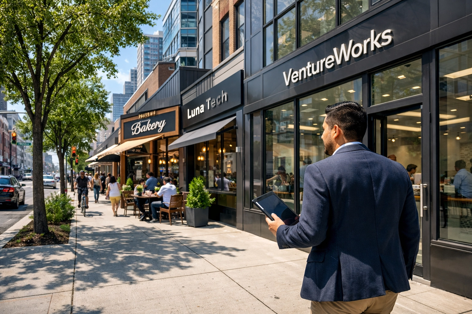 Professional walking near urban offices benefiting from the increased 2026 SALT deduction limit.