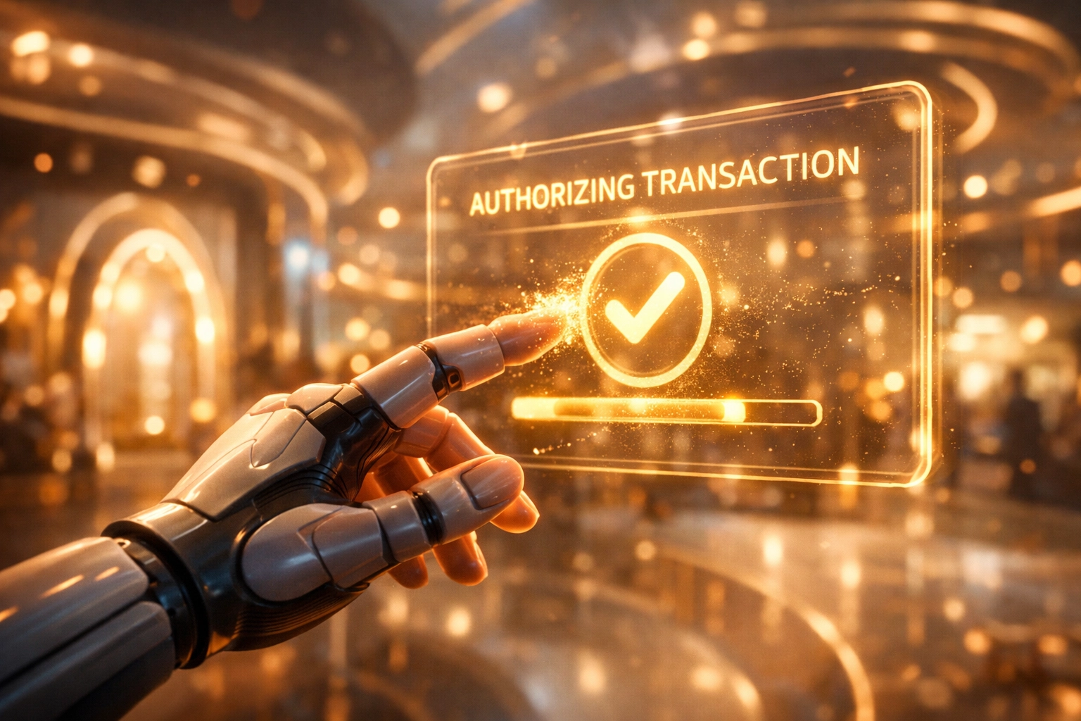 Secure gesture-based metaverse checkout and LUSD payment interface for an immersive shopping experience.