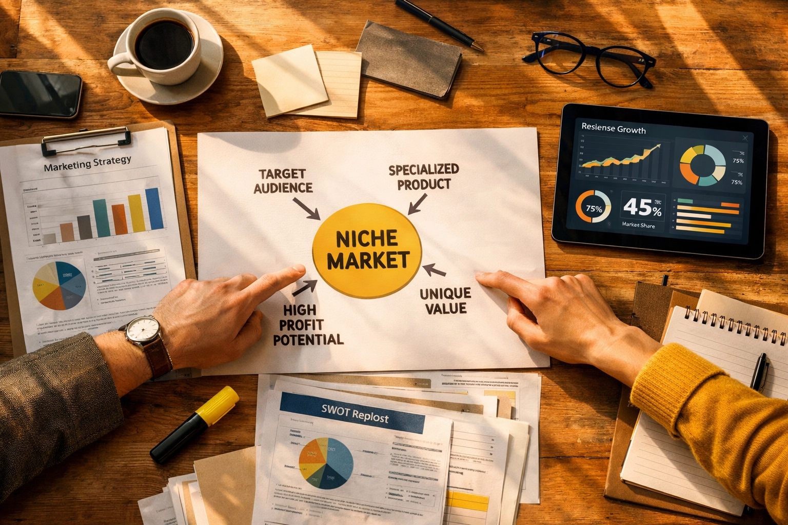MSP exit planning strategy session with business metrics and focused niche market analysis