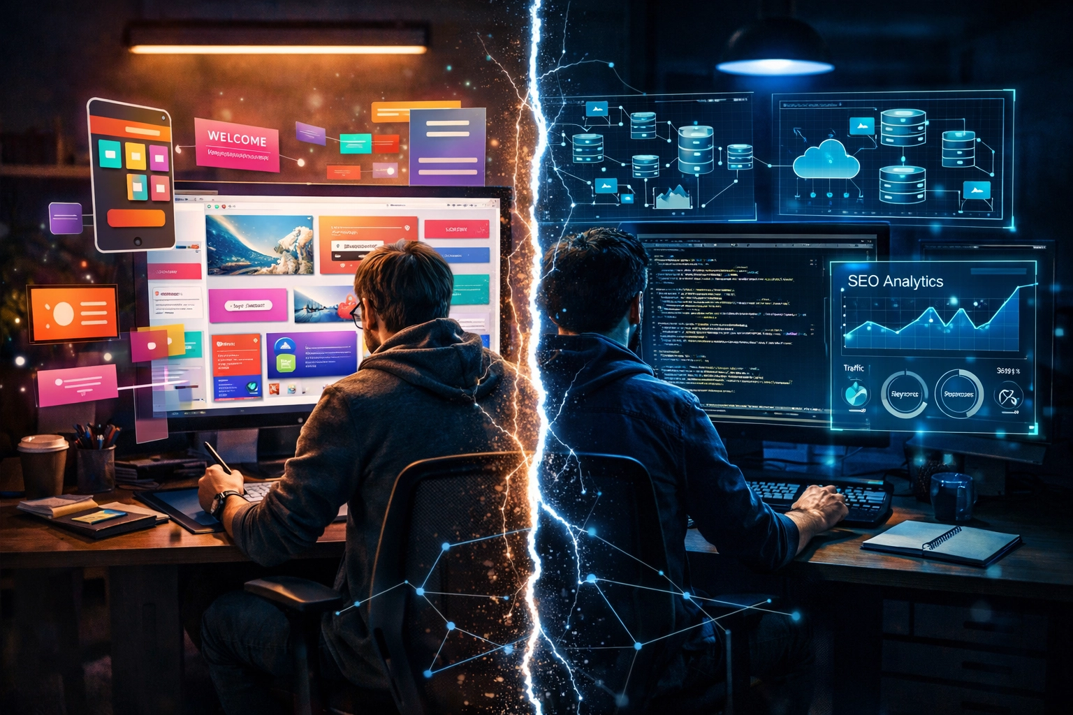 Technical SEO integration in website redesign process with design and development collaboration