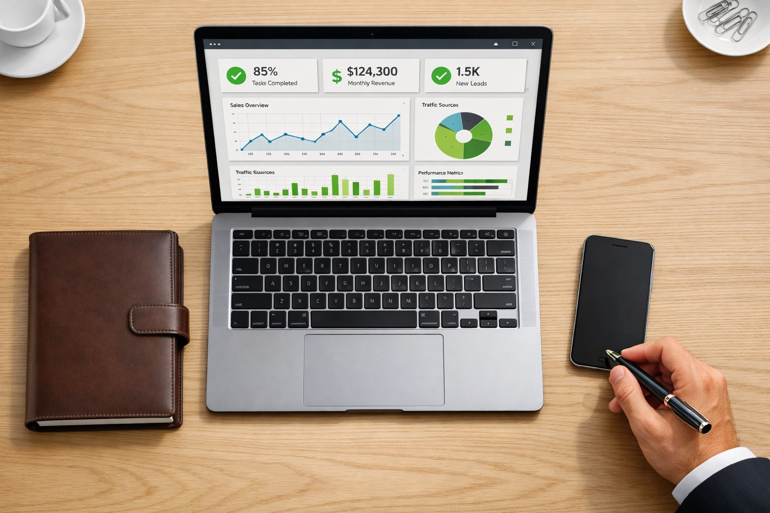 Executive dashboard displaying ServiceNow ITOM and ITAM performance metrics for platform health monitoring.