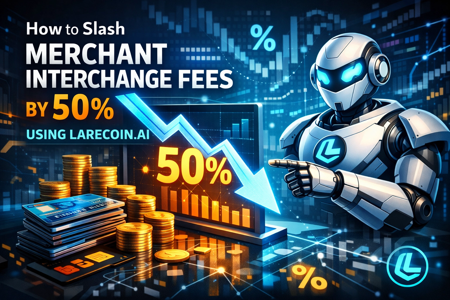 [HERO] How to Slash Merchant Interchange Fees by 50% Using Larecoin.ai