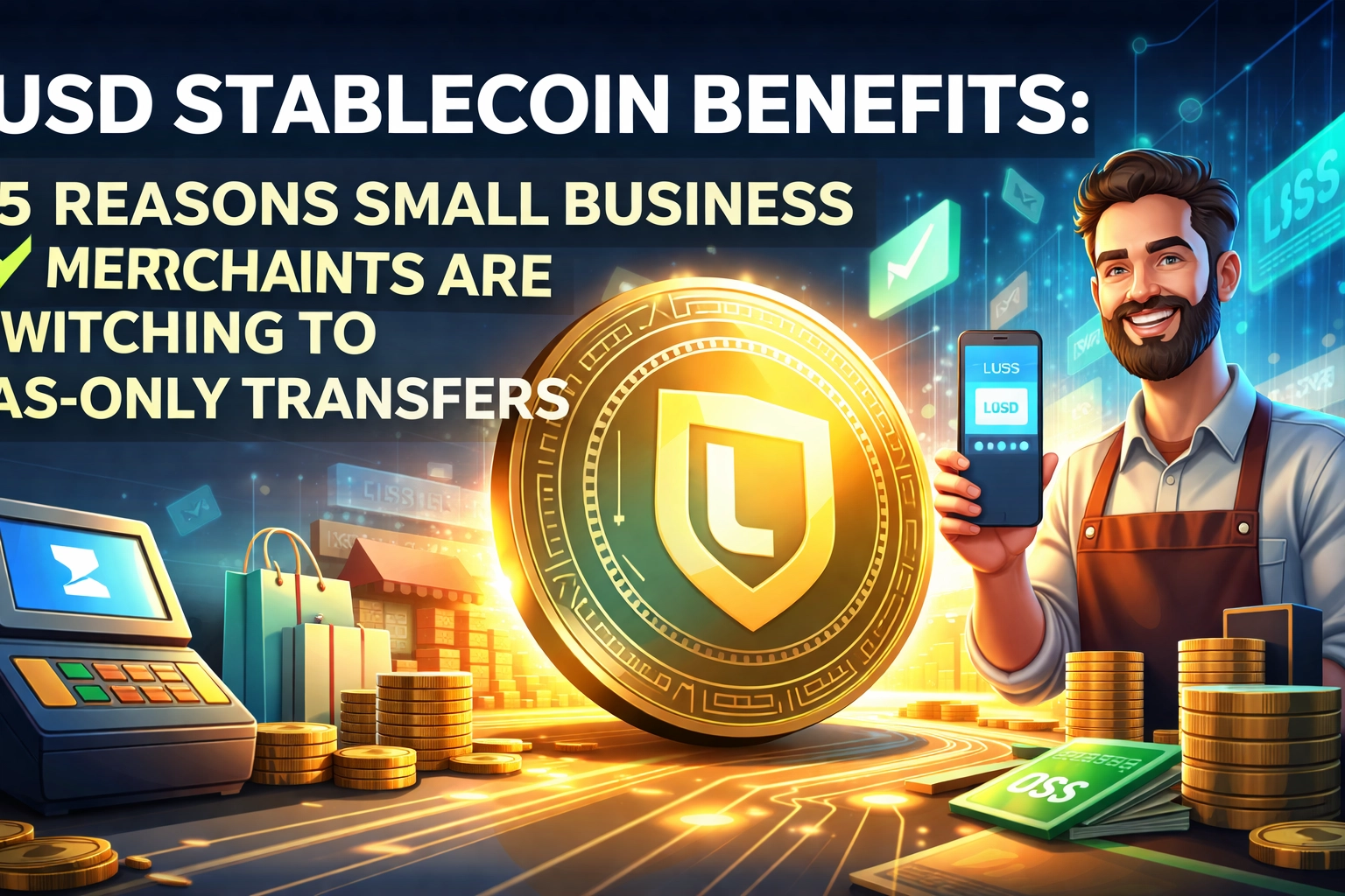 [HERO] LUSD Stablecoin Benefits: 15 Reasons Small Business Merchants Are Switching to Gas-Only Transfers