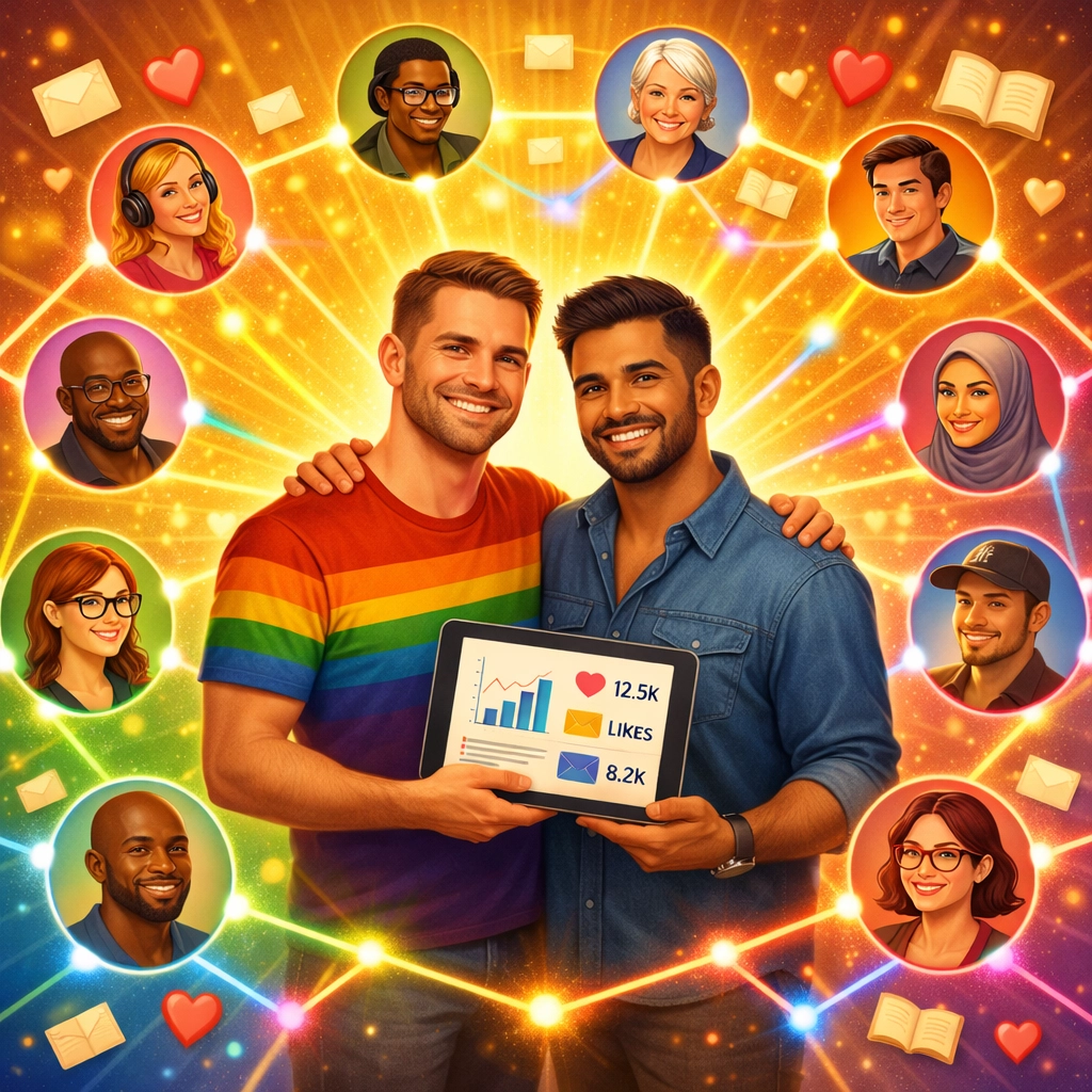 Gay authors building direct reader relationships through independent publishing network