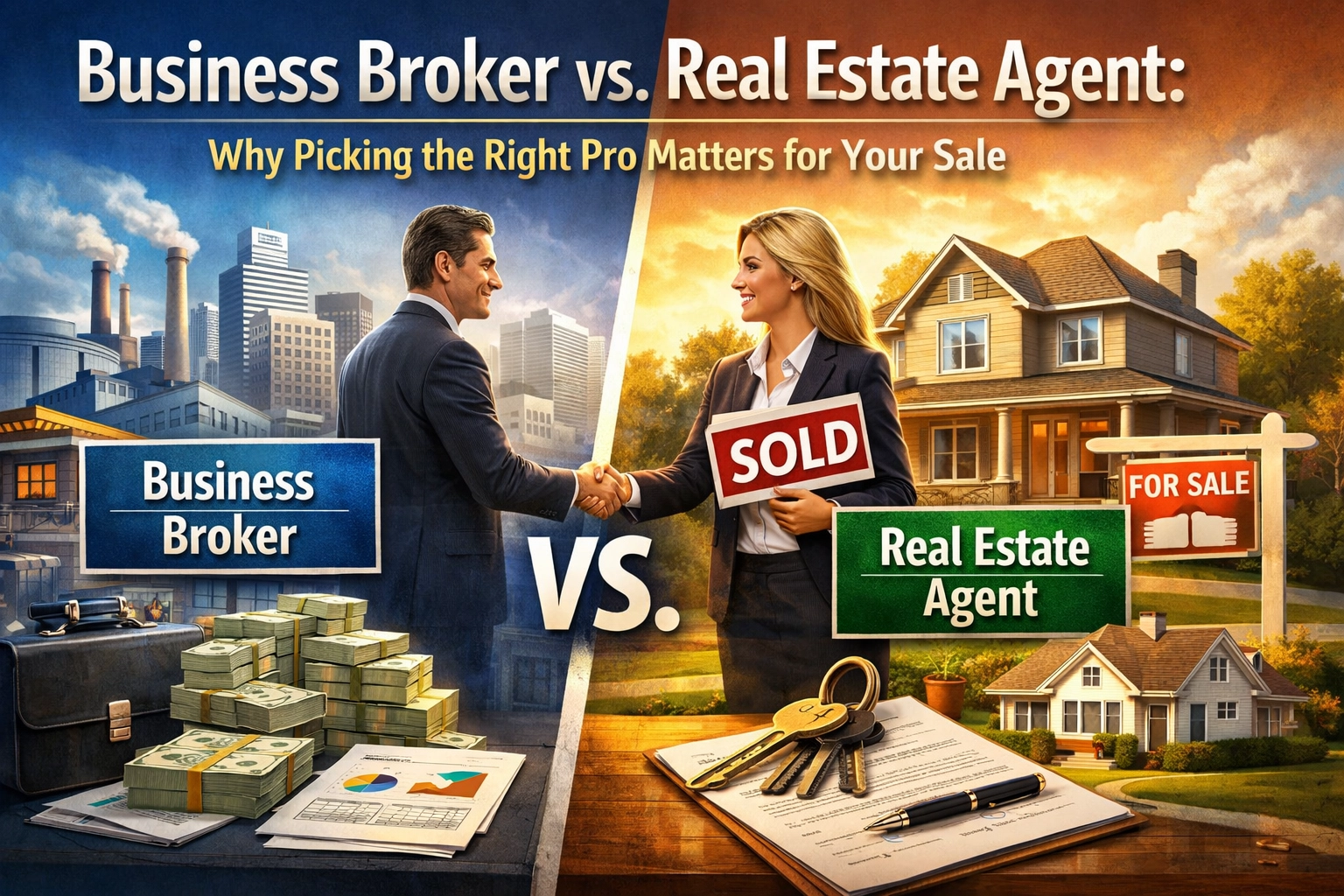 [HERO] Business Broker vs. Real Estate Agent: Why Picking the Right Pro Matters for Your Sale