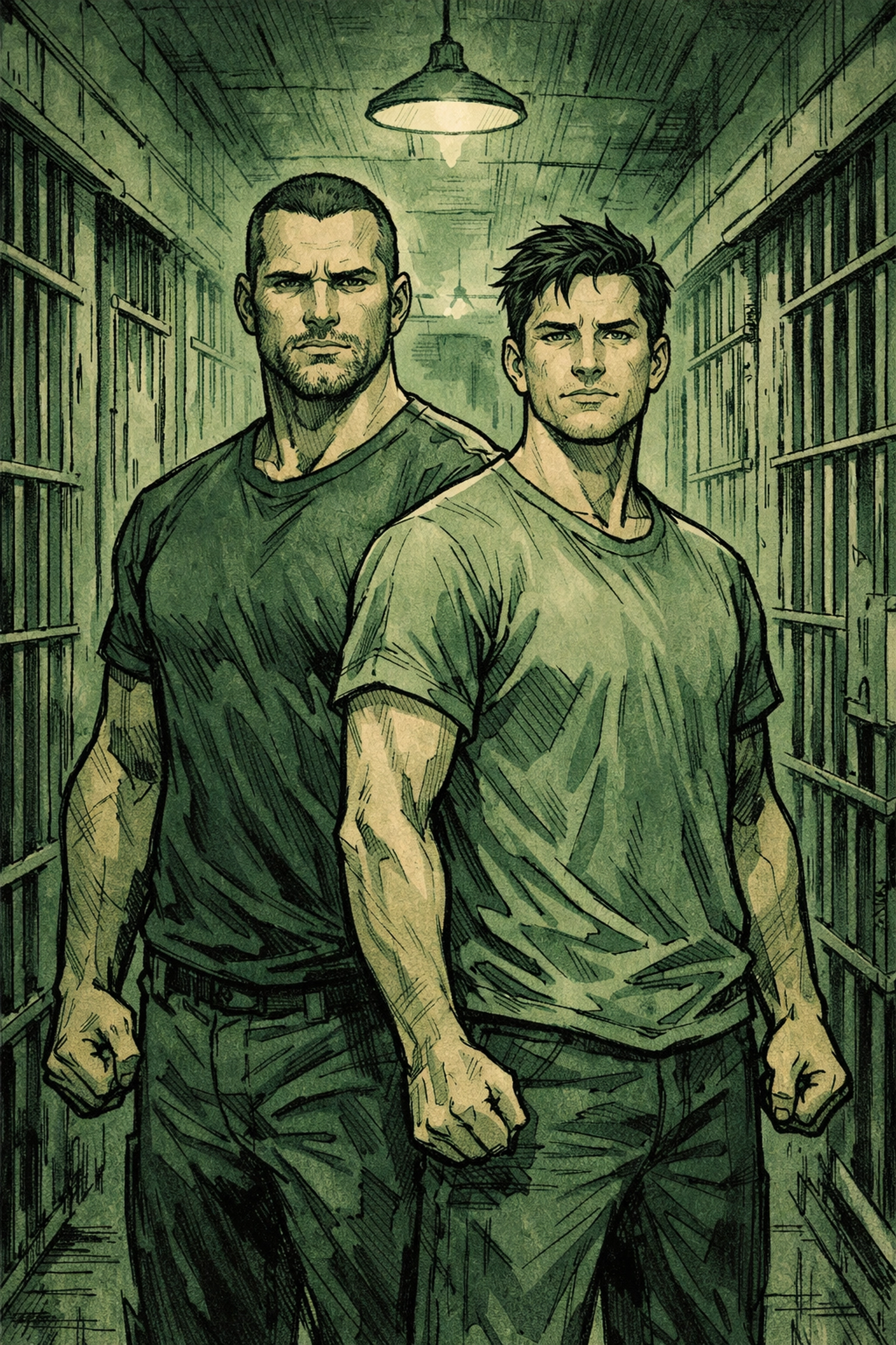 Cris Vale and Zak Winters standing as equal partners - MM romance transformation in Concrete Heart