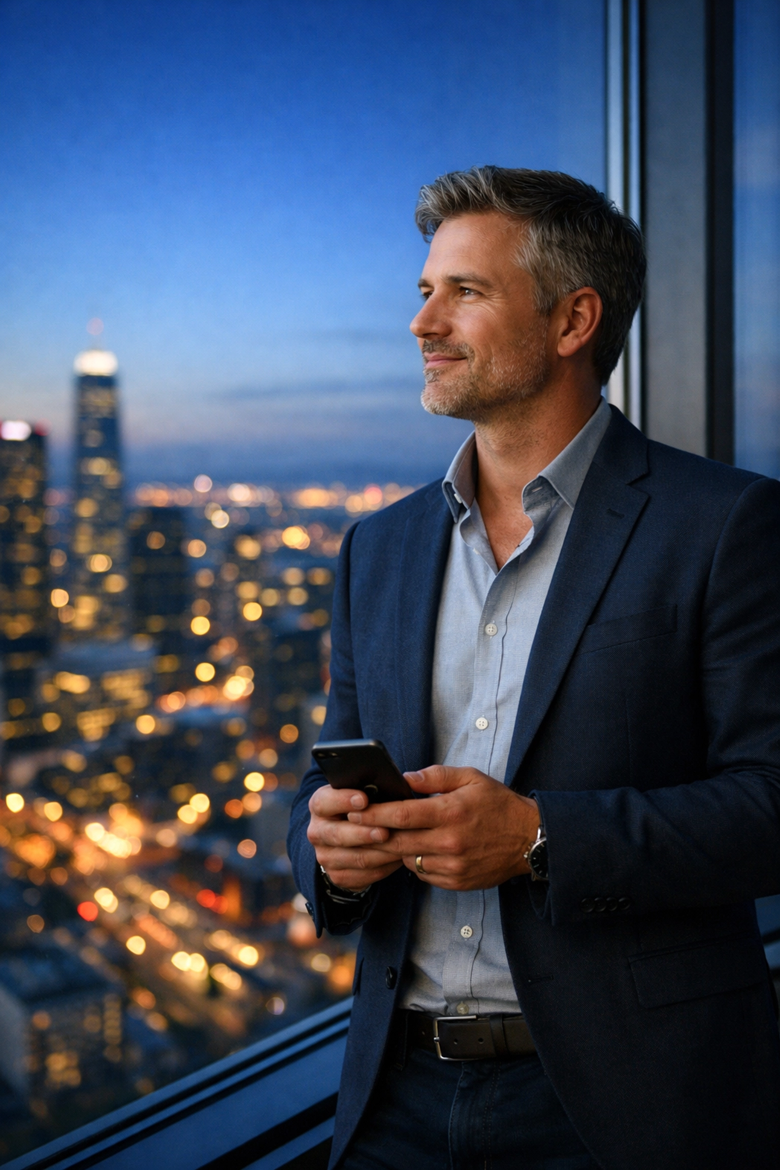 Successful business owner scaling his orbit business using workflow automation for small business.