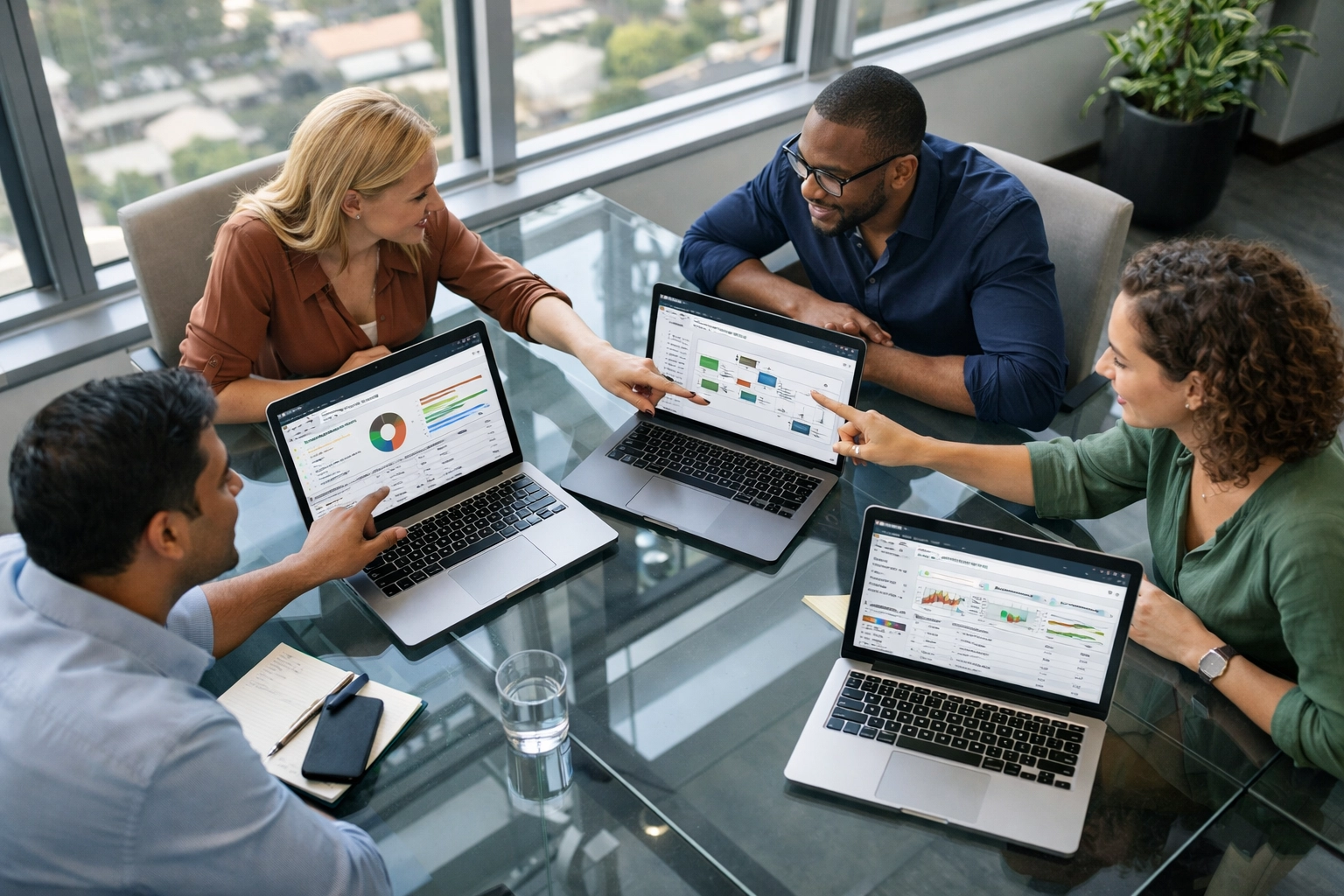IT team collaborating on ServiceNow ITOM root cause analysis and diagnostic automation workflows