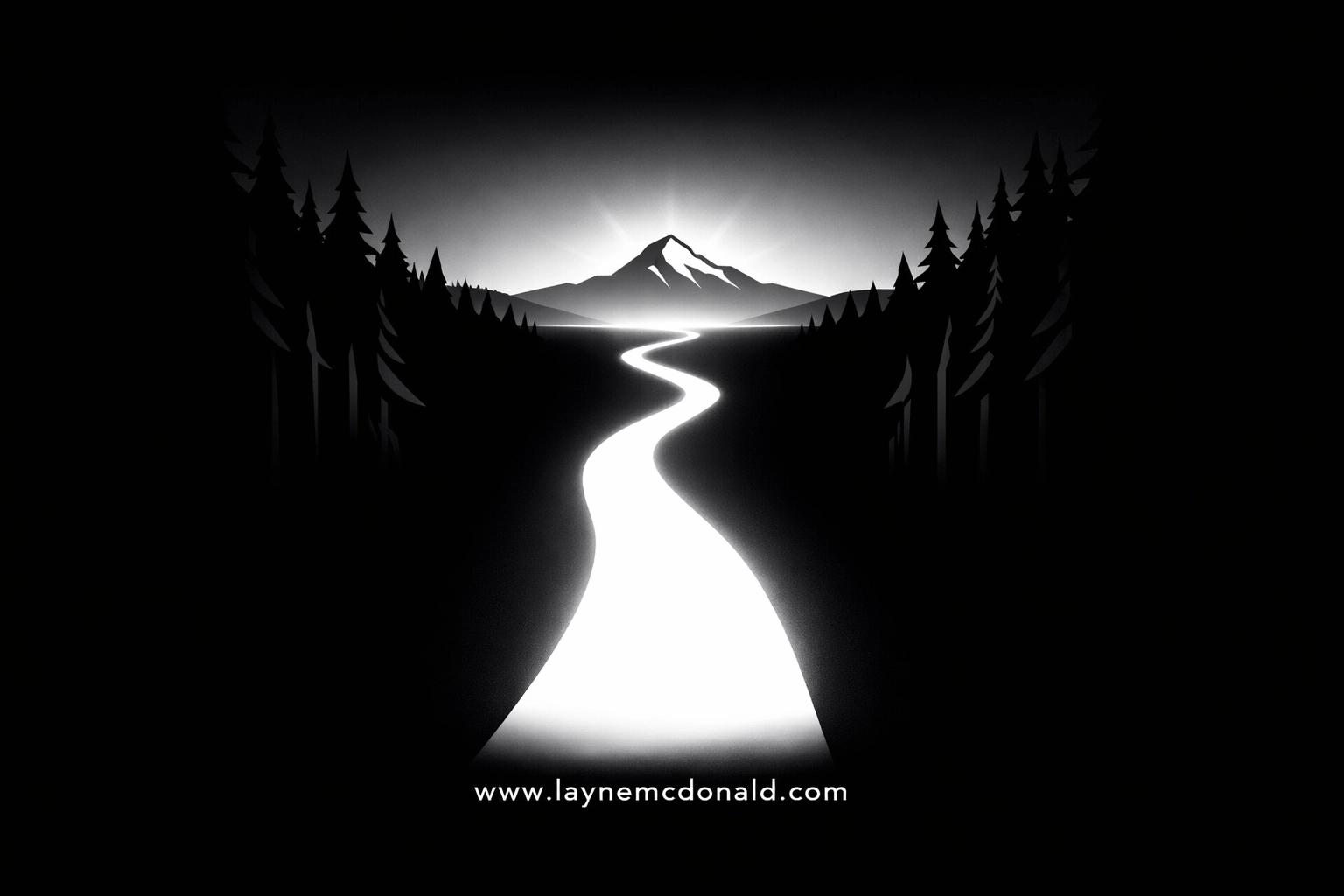A glowing light path leading out of a dark forest, symbolizing the journey from healing to leadership.