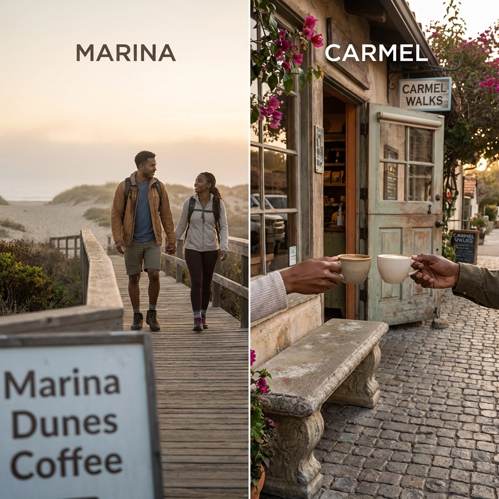 Where One Door Closes, Coffee and Walks Begin: Simple Shifts in Marina and Carmel