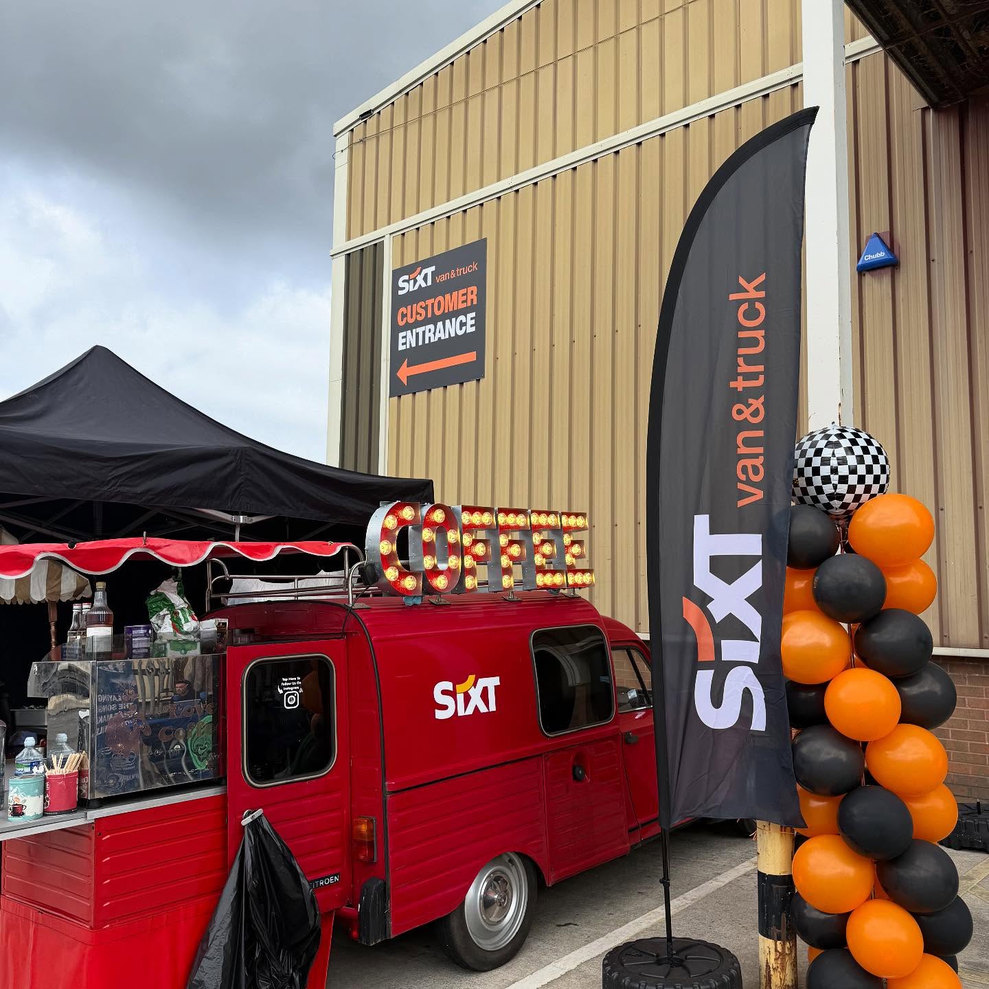 Coffee truck at event