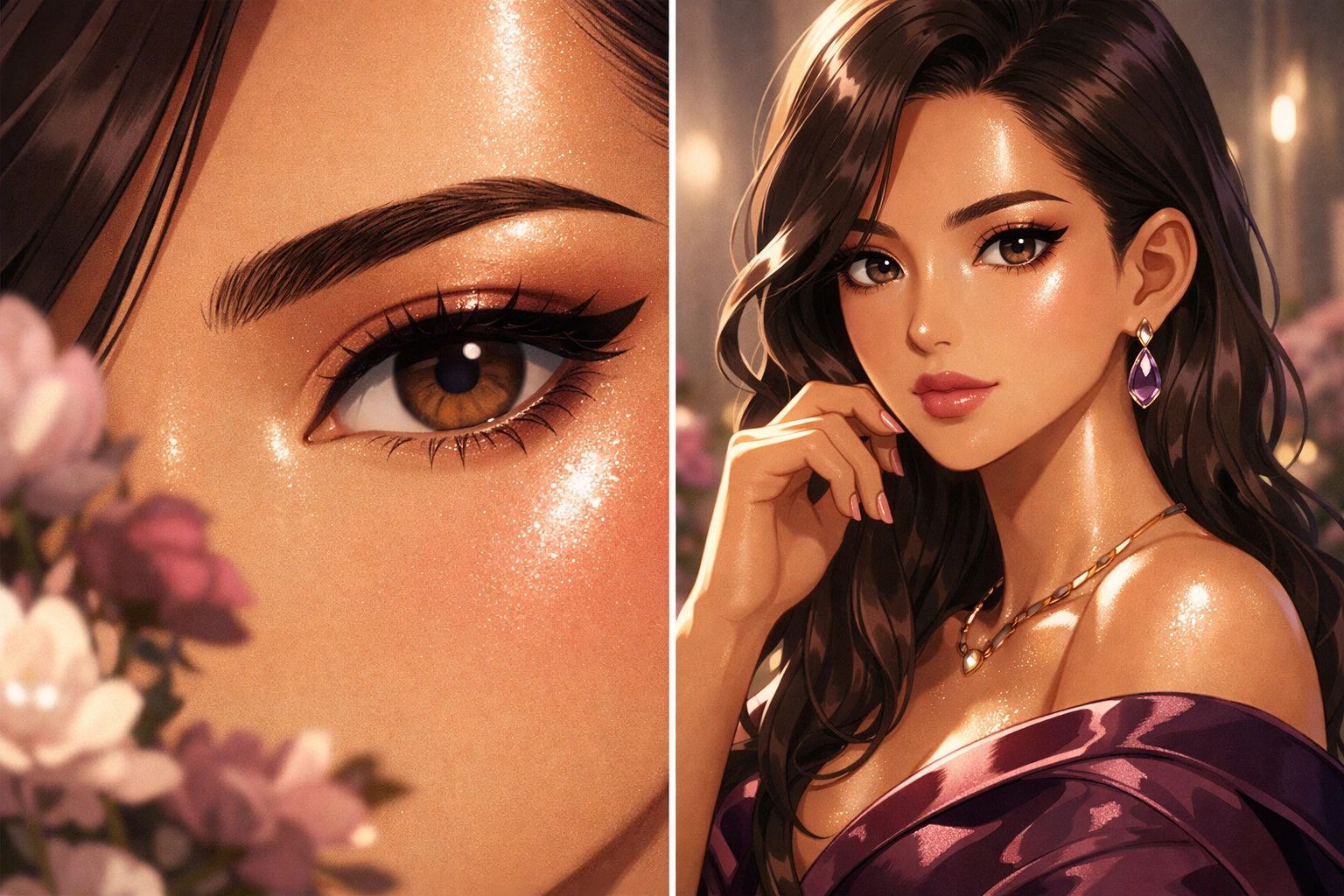 Radiant woman showcasing glass skin results and precision nano brows from Blush On The Daley in Richboro.