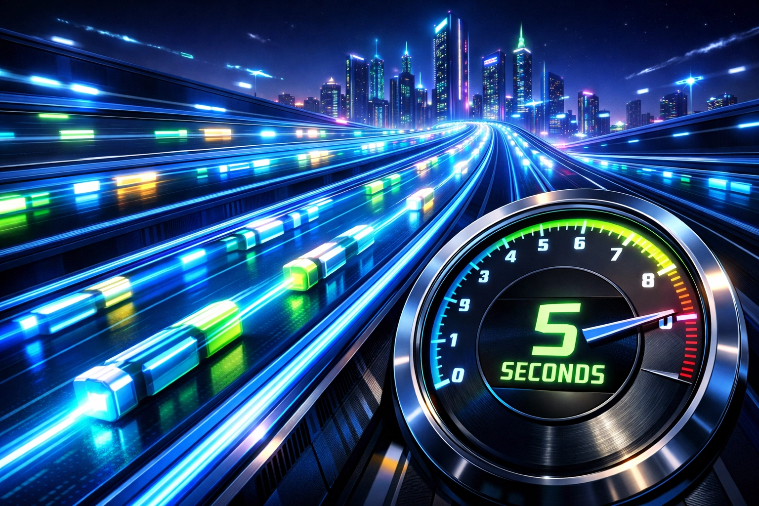 Fast blockchain transaction processing with instant settlement in under 5 seconds