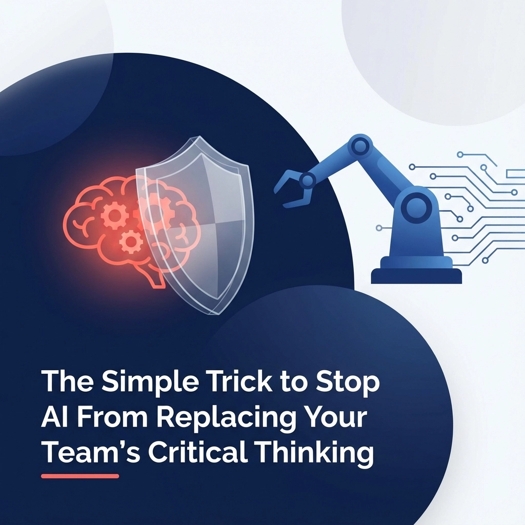 The Simple Trick to Stop AI From Replacing Your Team's Critical Thinking