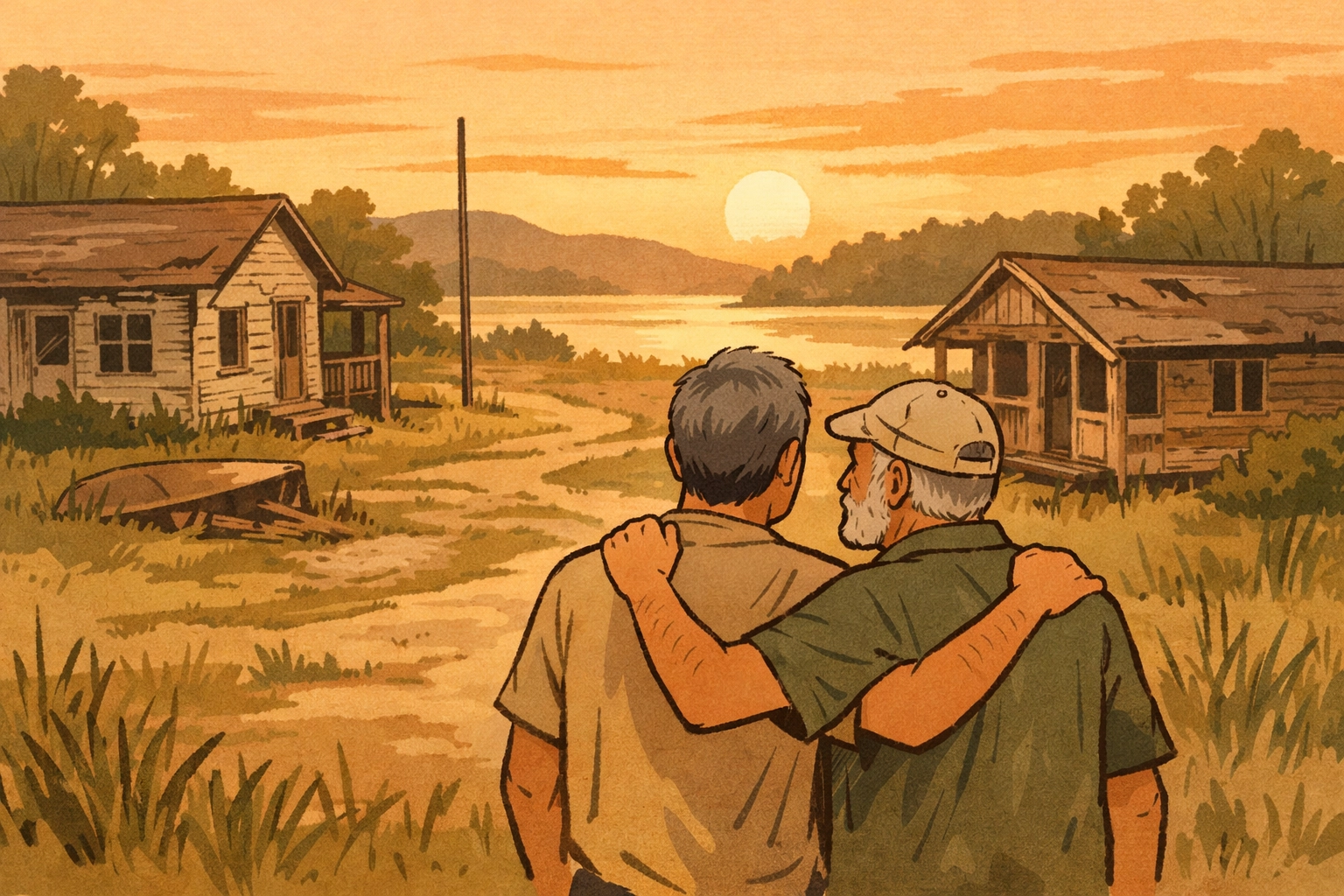 Gay couple Marcus and Joel envision transforming abandoned camp into LGBTQ+ youth sanctuary