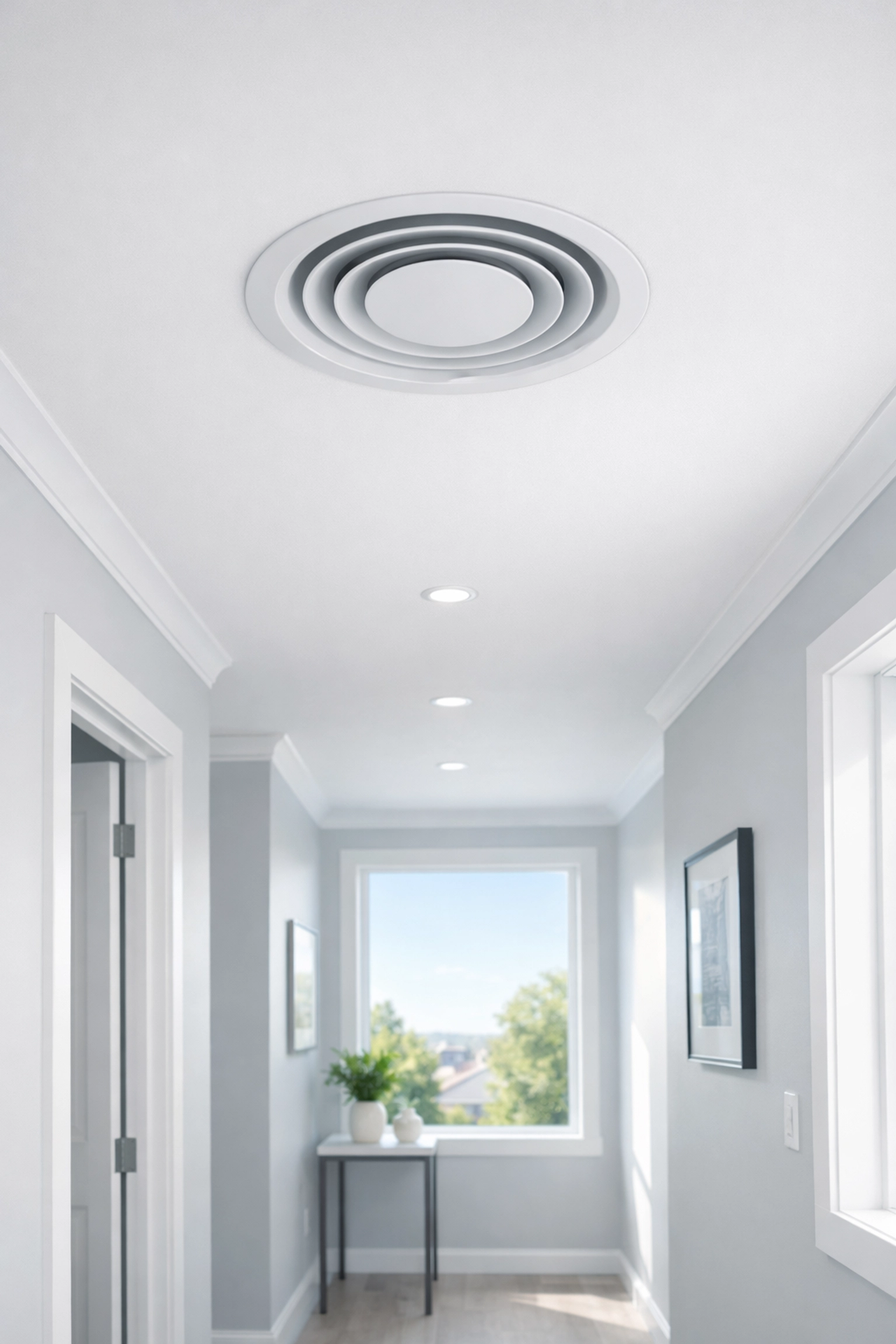 Modern PIV system ventilation in a Dorset property to eliminate dampness and condensation.