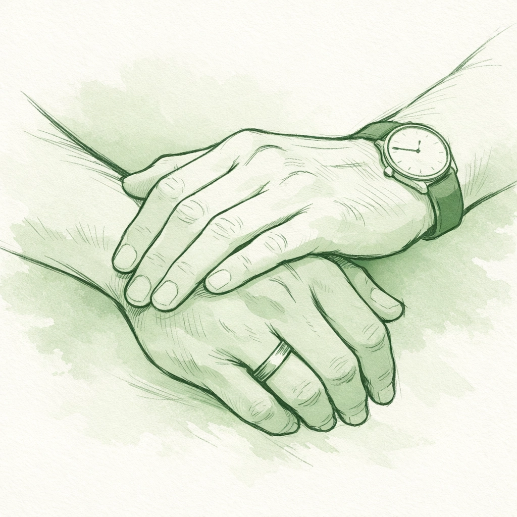 Two men holding hands symbolizing acceptance and connection in gay romance