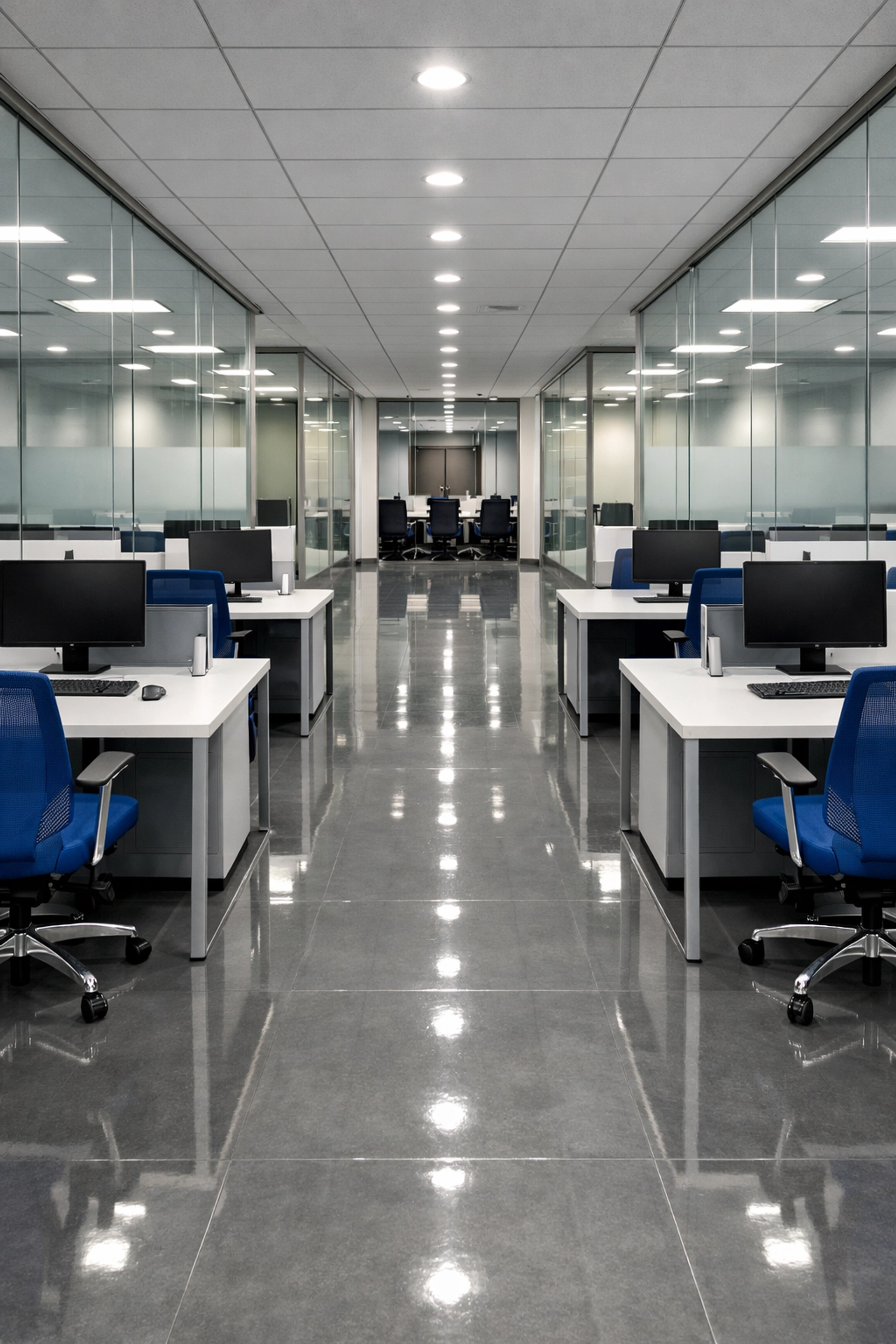 Clean and sanitized corporate office space from a professional commercial cleaning Pepperell MA team.