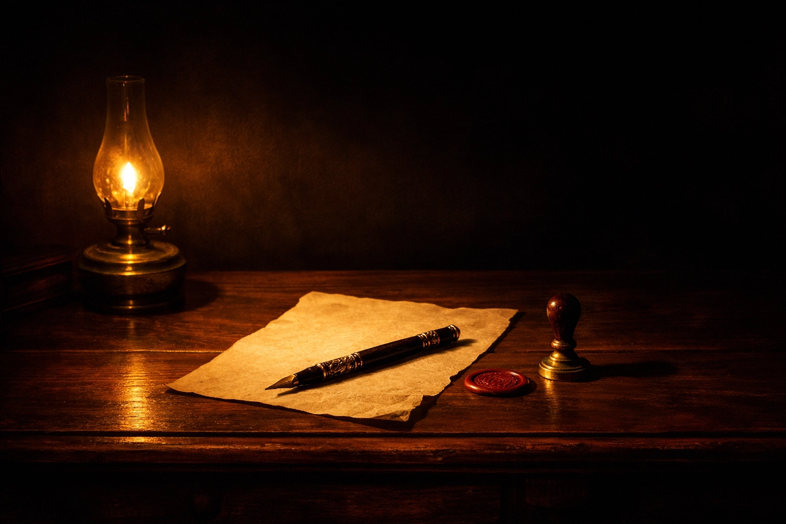 Historical desk with treaty documents from 1867 Alaska Purchase midnight signing