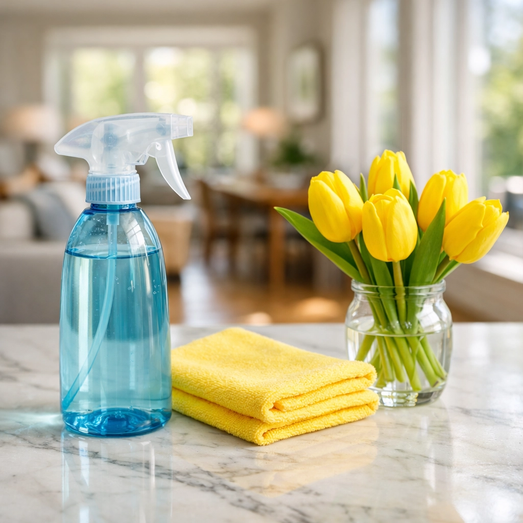 Eco-friendly cleaning supplies for post-construction cleaning in Massachusetts residential projects.