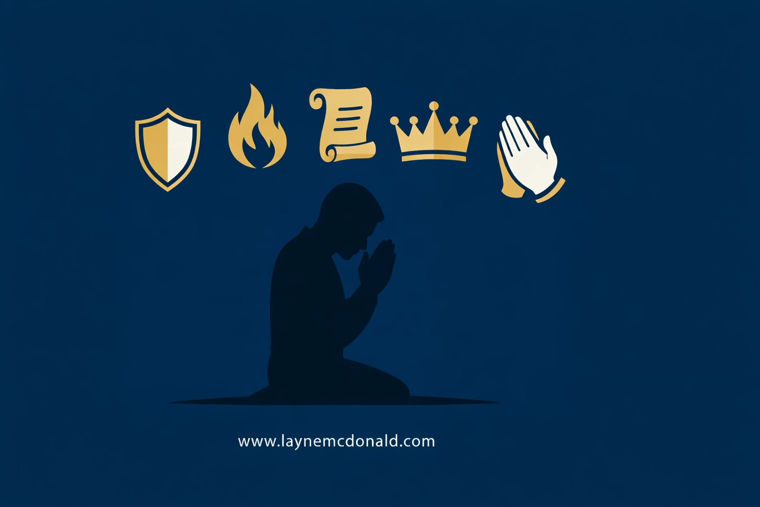 Person in prayer surrounded by symbols of spiritual strategies for emotional breakthrough and faith-based healing.