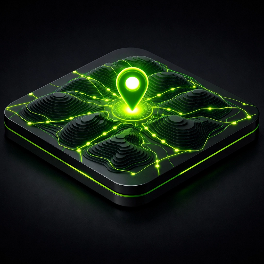 Digital map showing a verified service location pin for towing providers in Camdenton, Missouri.