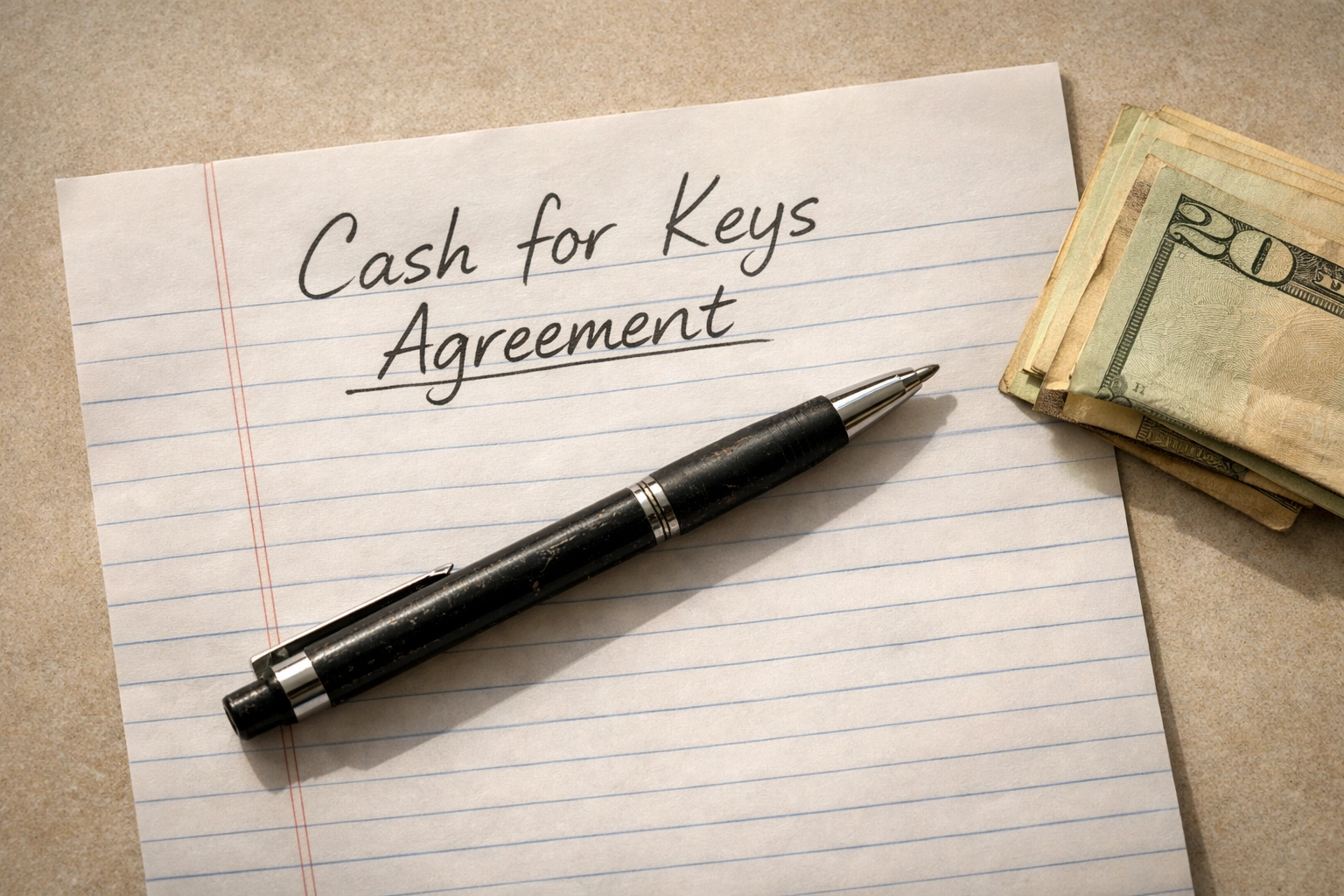 Cash for keys tenant buyout agreement with money for early lease termination