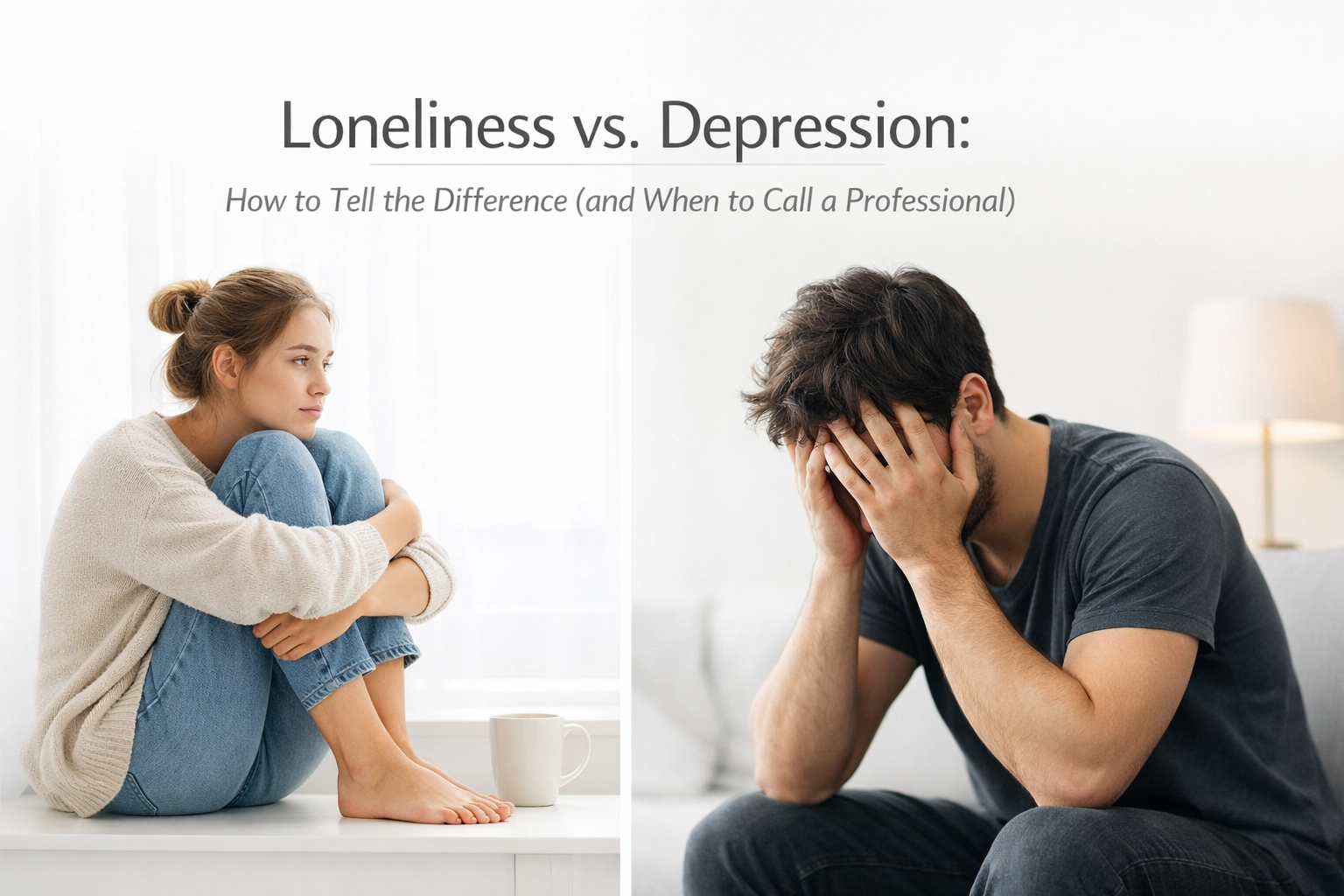 [HERO] Loneliness vs. Depression: How to Tell the Difference (and When to Call a Professional)