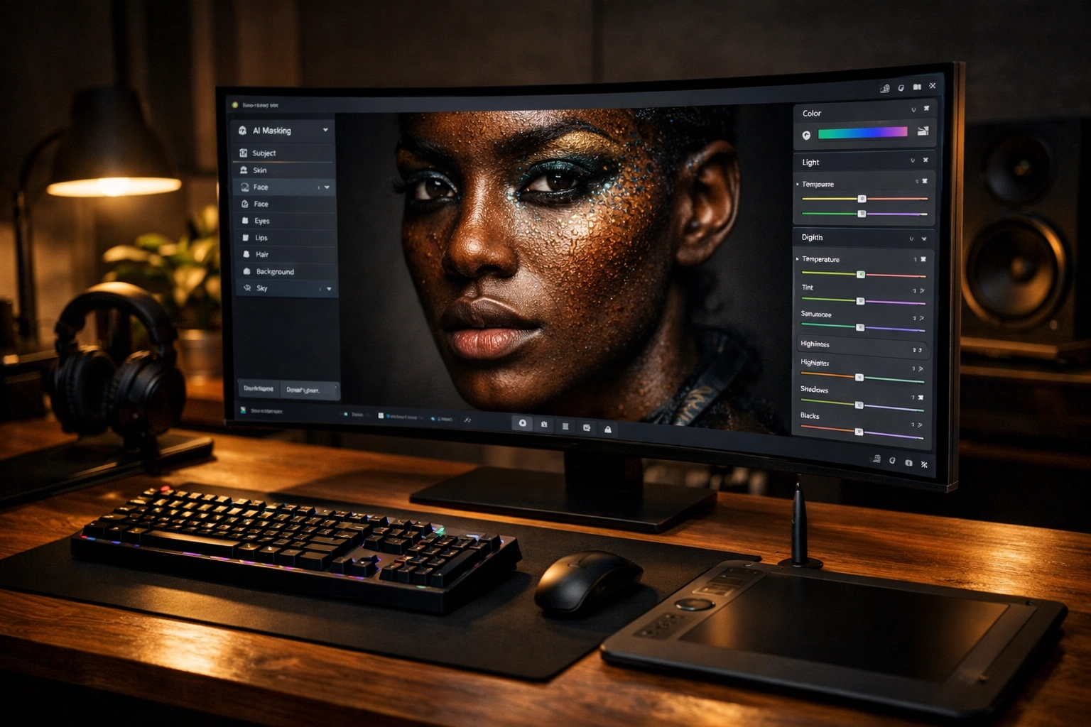 Professional photo editing software with AI masking tools for a fast photography workflow.