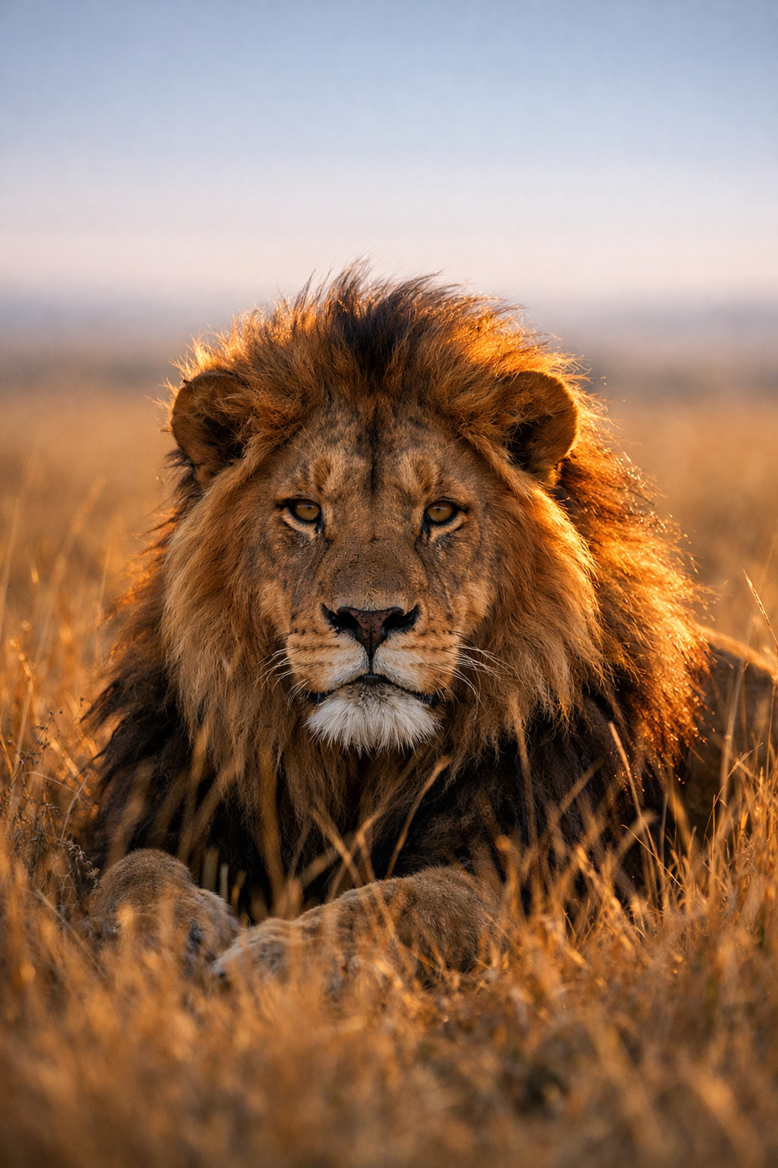 A majestic lion resting in the Serengeti National Park, a premier destination for wildlife photo spots in 2026.