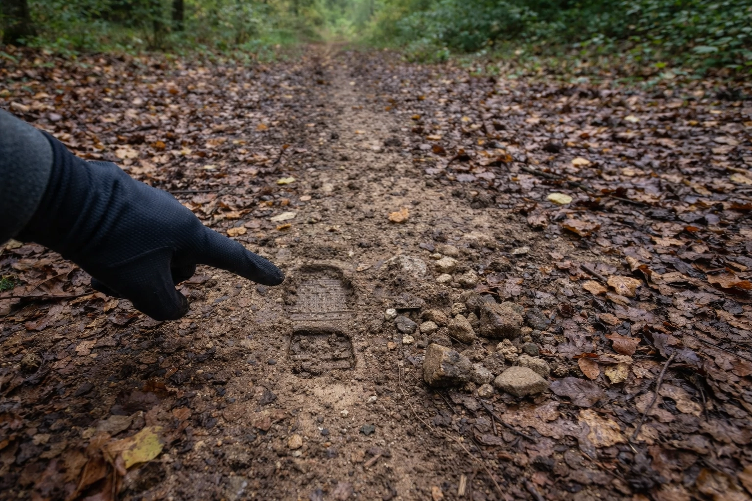tracking-signs-woodland-bootprint-disturbance-closeup.webp