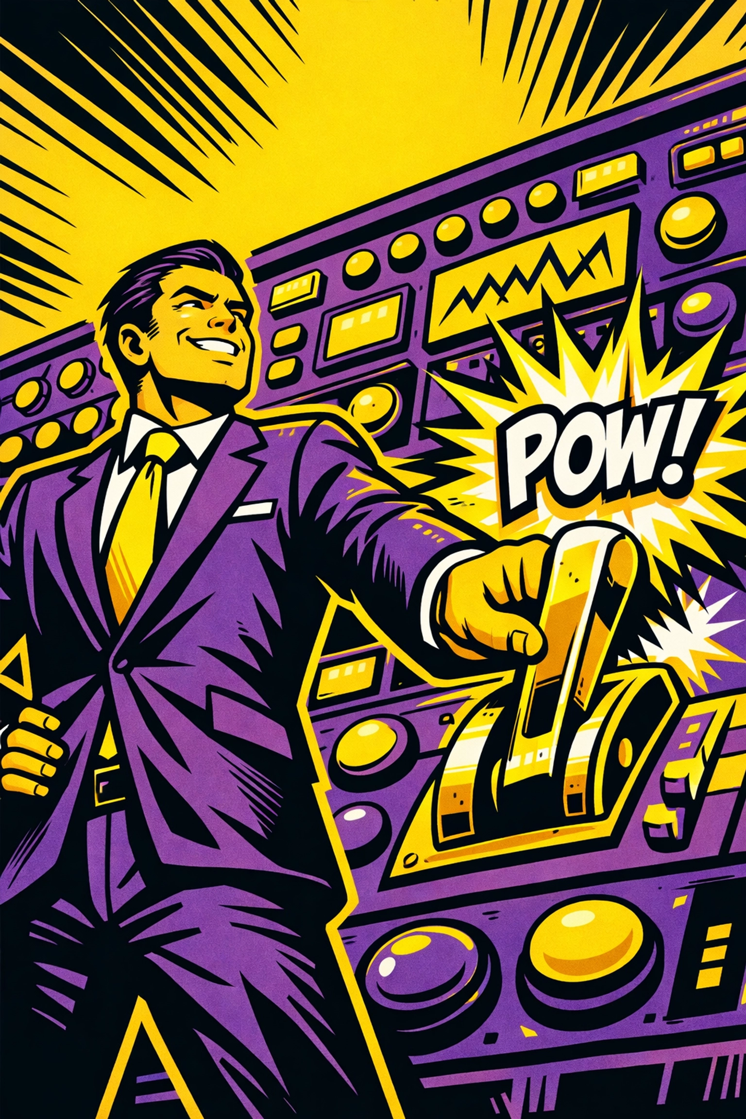 Business owner using a high-tech control panel to automate customer support with AI and reclaim time.