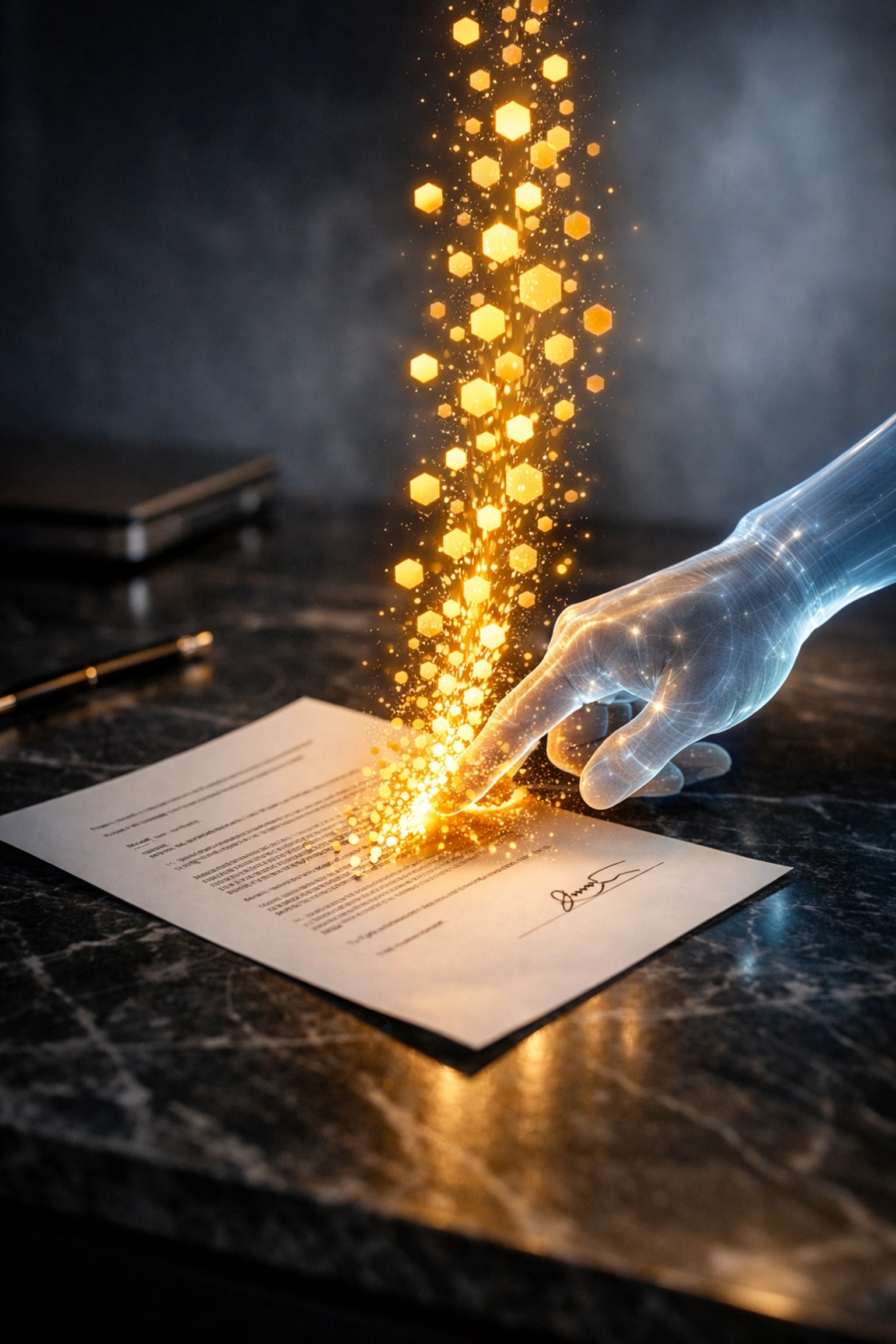 Receivables tokenization process on Larecoin.ai converting traditional documents into digital assets for liquidity.