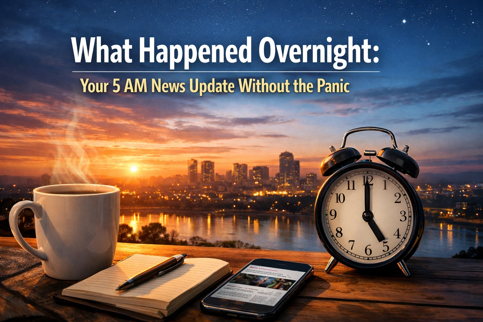 [HERO] What Happened Overnight: Your 5 AM News Update Without the Panic