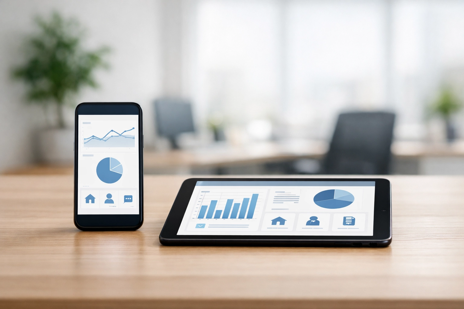 Property management technology and tablets used for standardized inspection reports and turnover tracking.