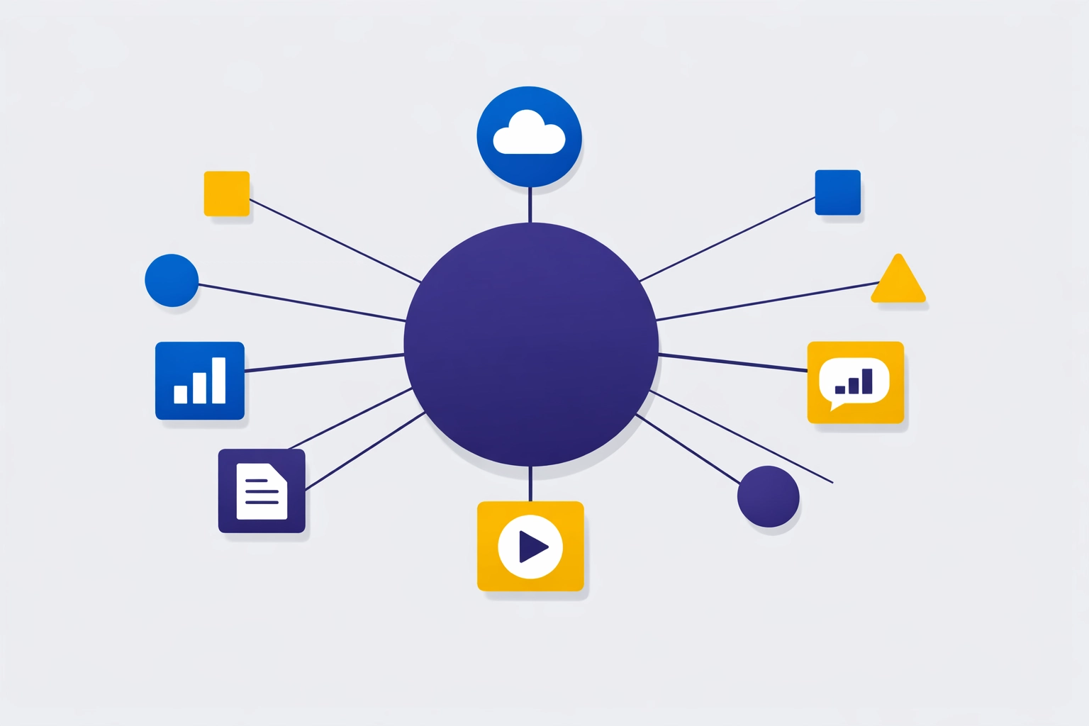 A Meta-DSP central hub unifying multiple programmatic advertising platforms and digital data streams.