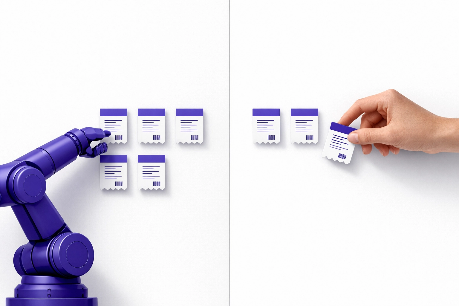 AI bookkeeping automation working alongside human oversight to review financial transactions