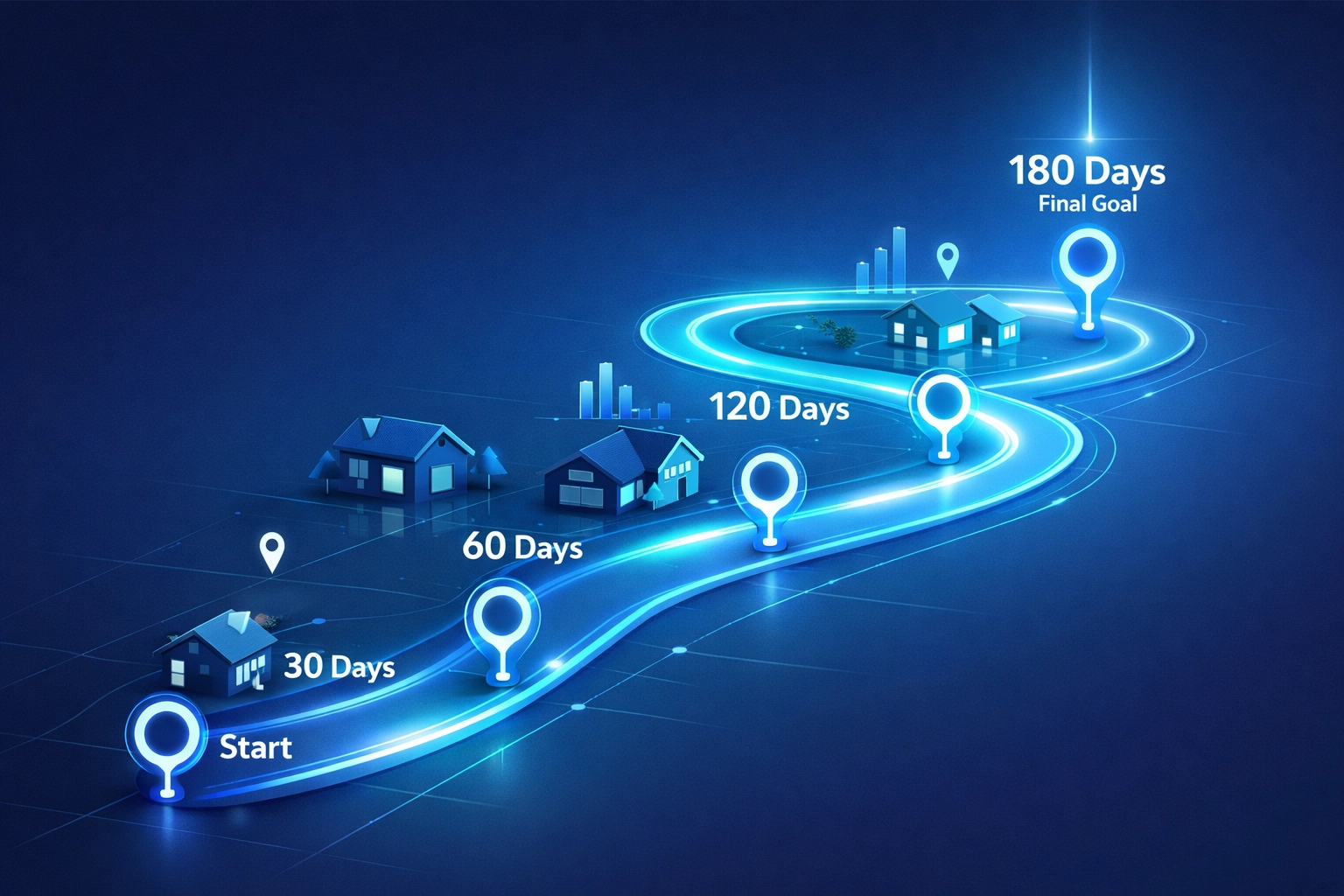 180-day predictive lead timeline showing early seller identification advantage